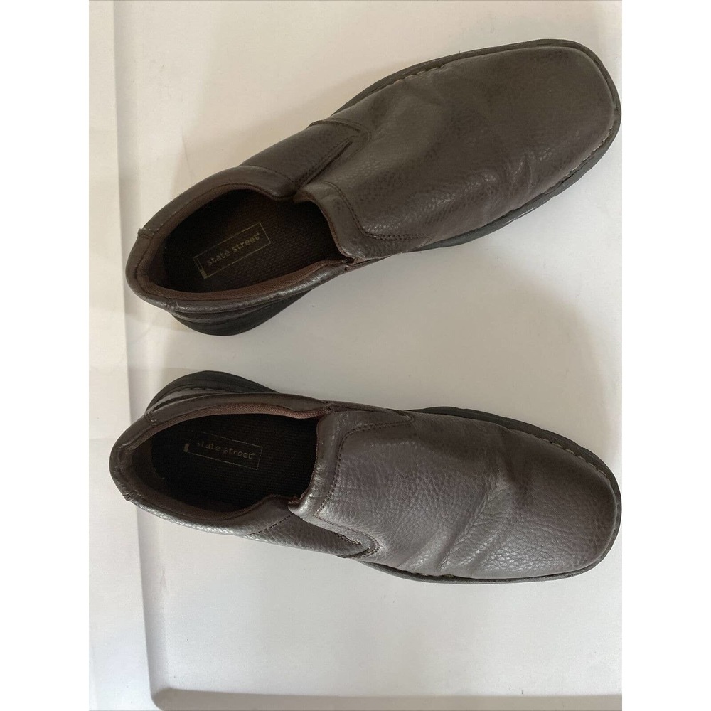 State Street brown mens loafer style shoes Size 12